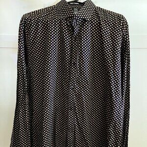EUC Express Button Shirt Long Sleeve polka dot (M)
